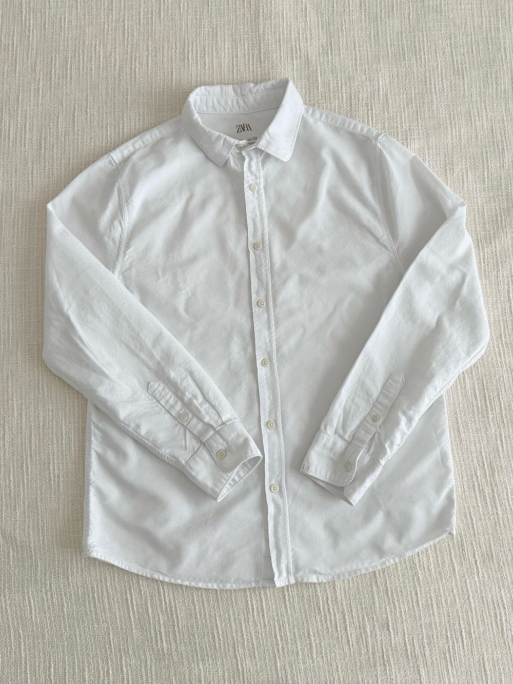 Zara Kids White Button-Down Shirt